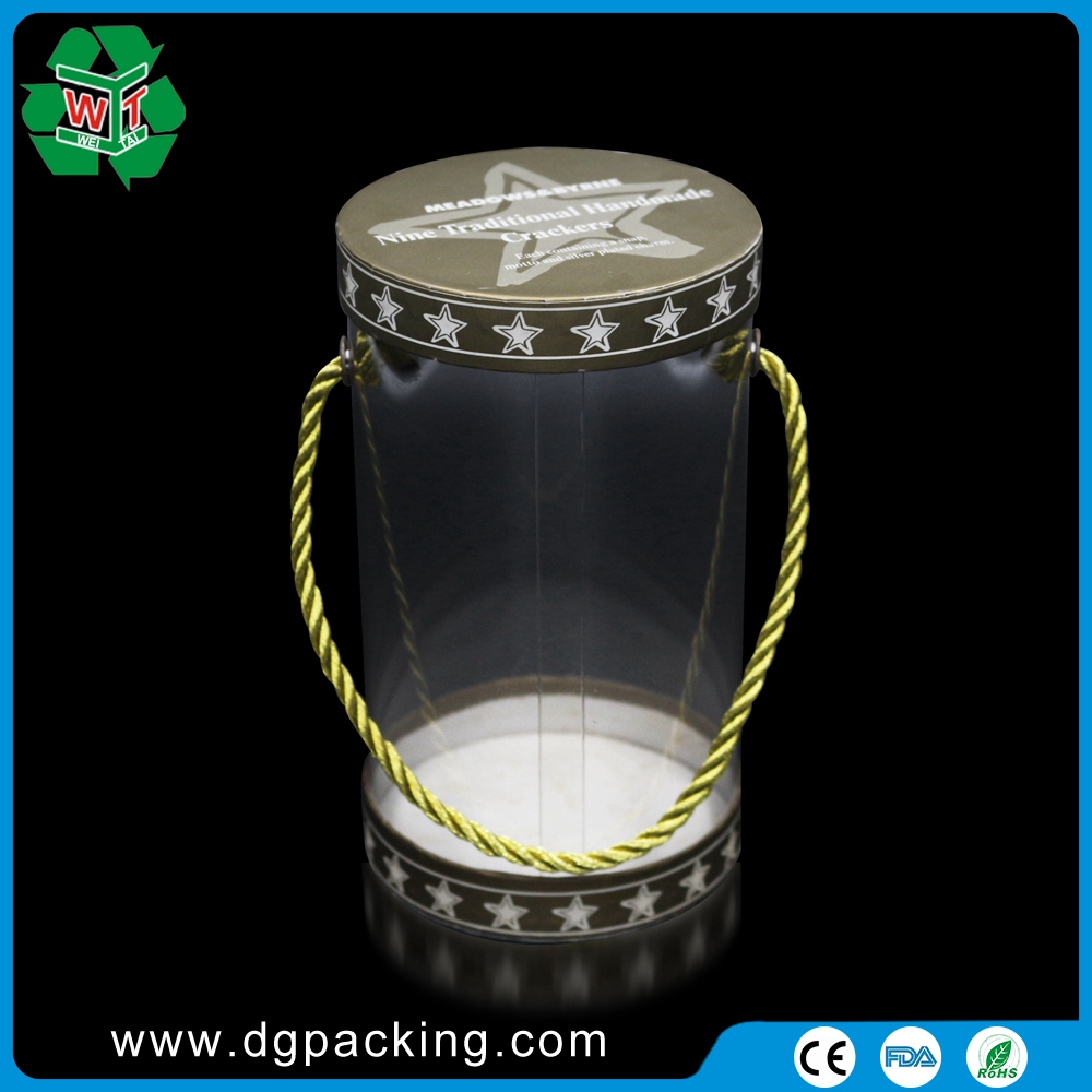 PVC Cylinder wih card board lids 